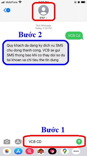 Cách đăng ký SMS banking Vietcombank qua điện thoại